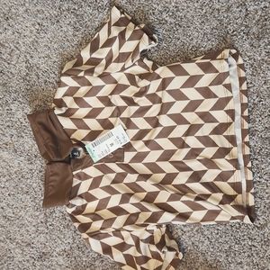 Papaya Brown Knit Top